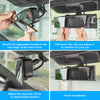 Rear View Mirror, Universal 11.81 Inch Panoramic Convex Interior Clip-on Wide Angle Mirror