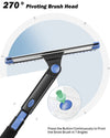 61.3″ Extendable Snow Brush and Ice Scraper, 270° Pivoting Snow Scraper Brush for Car Windshield