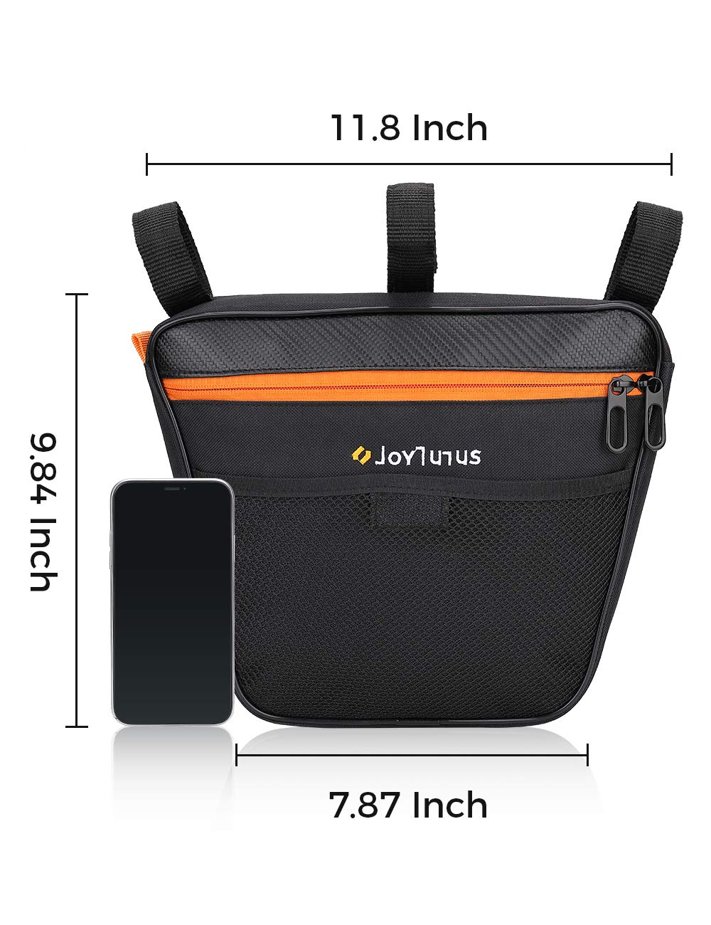 JOYTUTUS Passenger Grab Handle Storage Bag, Fit for Wrangler CJ YJ TJ JK JL 1965-2023 & JT Gladiator 2020-2023 UTV