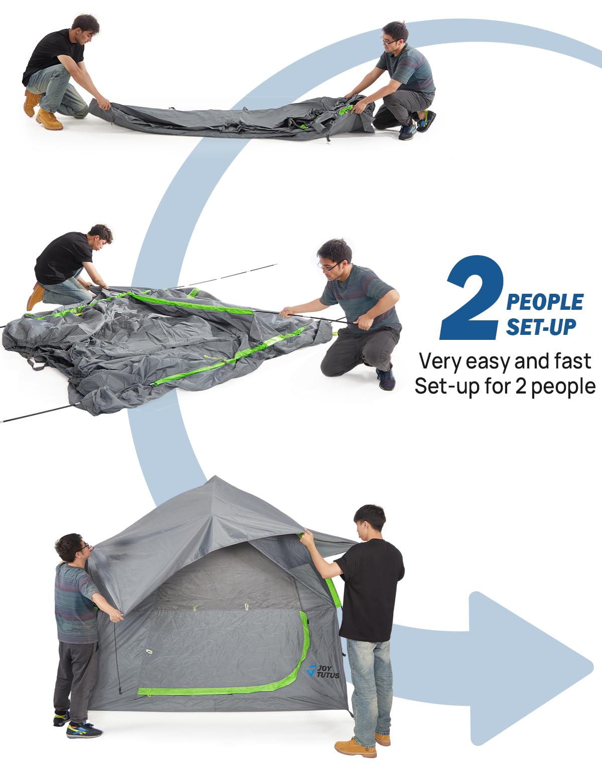 SUV Tent for Camping for 6-8 Person,Camping Outdoor Travel Preferred, Green