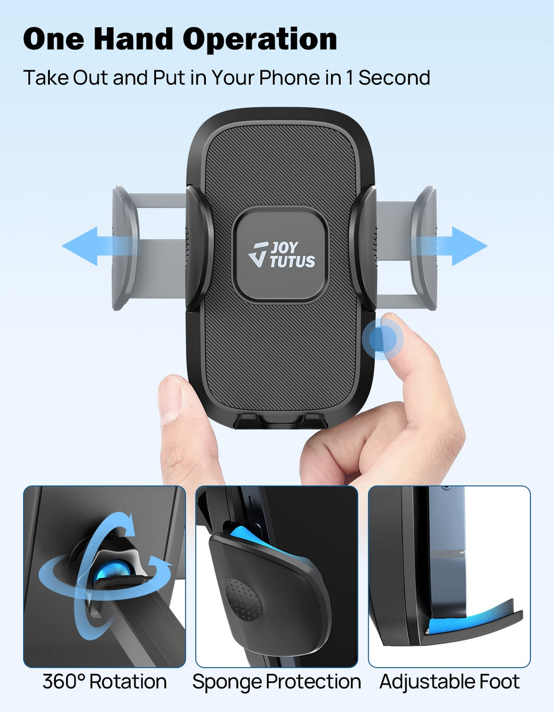 Car Cup Holder Phone Mount,3 in 1, Universal Fit iPhone, Samsung, LG with Screen size from 4-7 inch