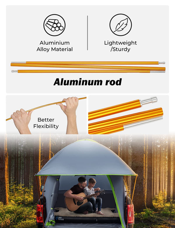 Pickup Truck Tent 5.5ft-6ft with Removable Awning for 2 Person,Truck Bed Tent