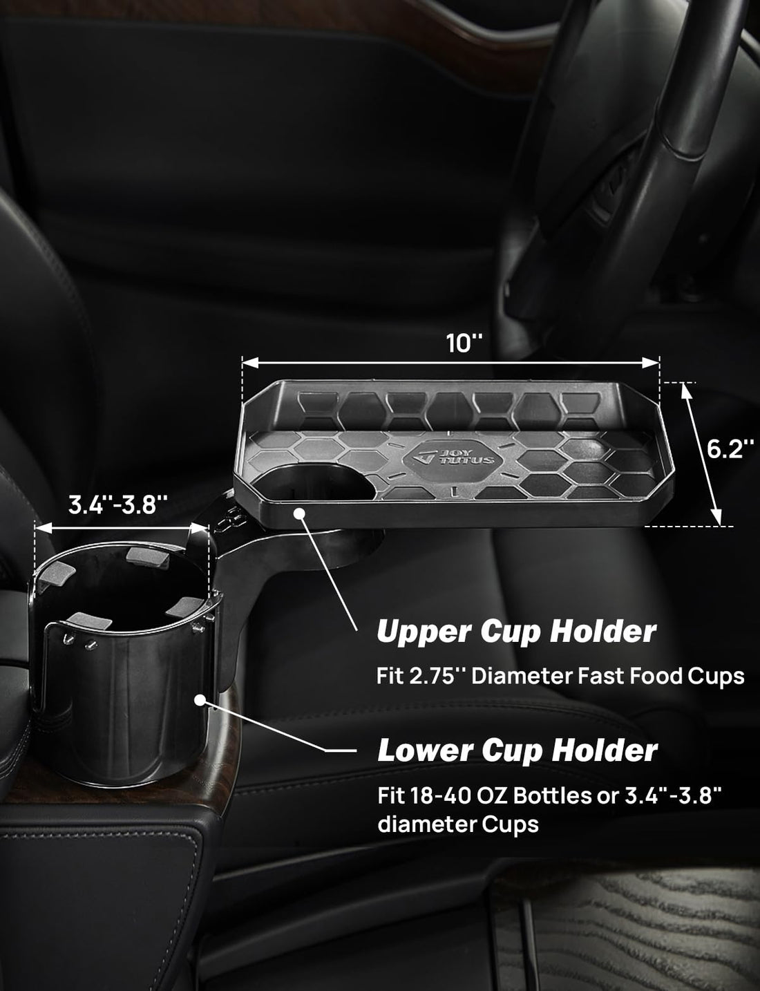 Car Cup Holder Expander, Adapt with 18-40 oz, fit in 2.75-3.25 inch Car Holder