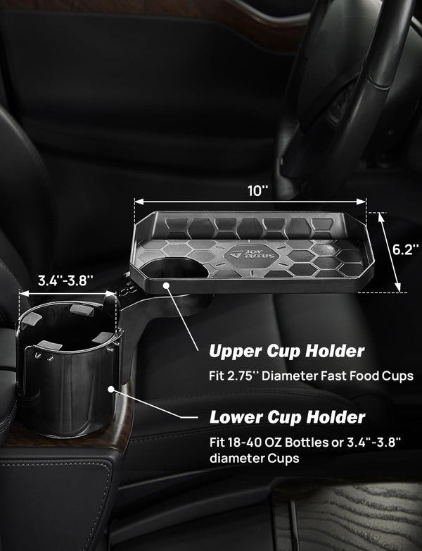 Joytutus Cup Holder Expander for Car, Multifunction Dual Car Cup Holder Expander Adapter for Yeti, Hydro Flask, Nalgene, Car Cup Holders Hold 18-40 oz