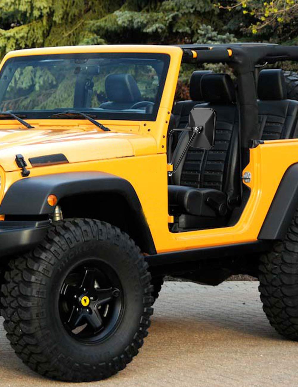Mirrors Doors Off Fit for 1987-2024 Wrangler YJ TJ JK JKU JL JLU JT Gladiator