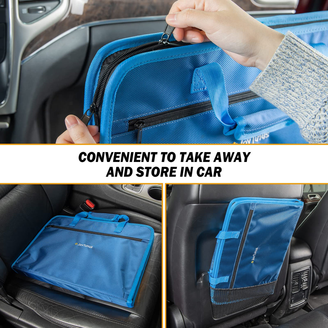 3 in 1 Steering Wheel Eating Tray, Car Back Seat Laptop Desk