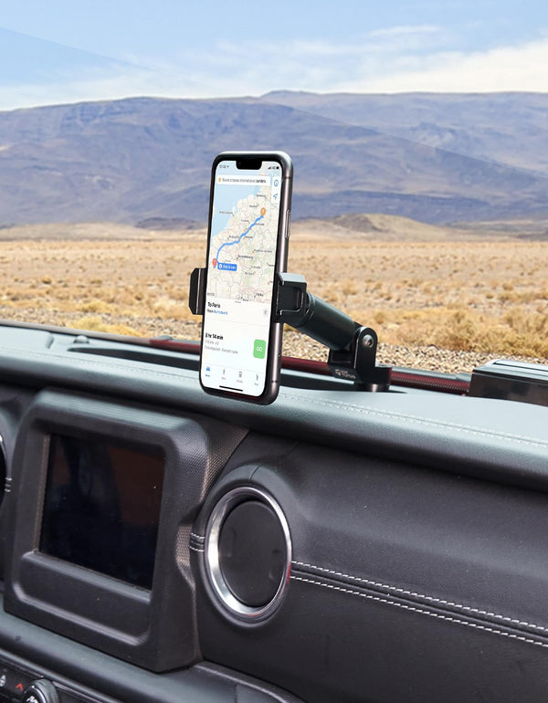 Heavy Duty Phone Mount, Dash Mount Cell Phone Holder Compatible with Gladiator JT & 2018-2023 Wrangler JL (NOT 4xe)
