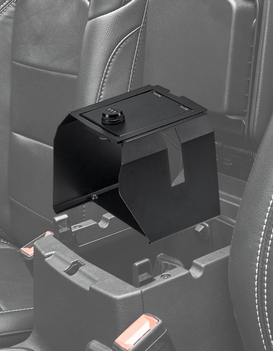Center Console Lock Box for 2018-2023 Wrangler JL Gladiator JT,  with 3 Digit Combo Password