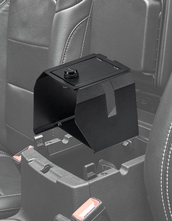 Center Console Lock Box for 2018-2023 Wrangler JL Gladiator JT,  with 3 Digit Combo Password, Anti-Theft Accessories