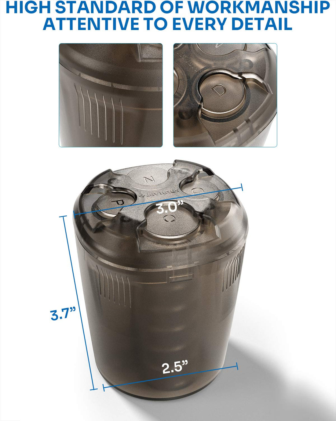 Coin Holder for Car Cup Holder, Fit for Most Car Trucks Accessories