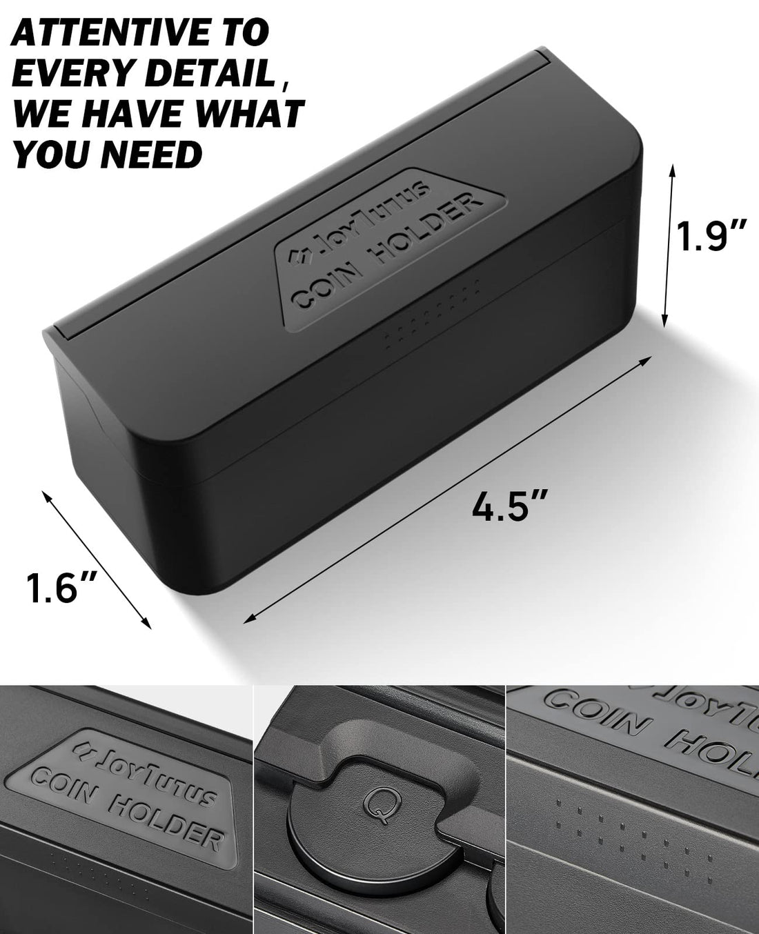Coin Holder for Car Change Organizer Universal Compatible with Most Car Trucks