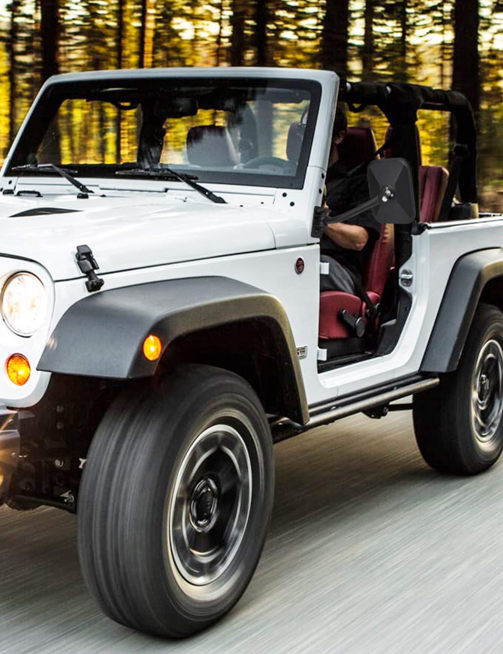 Mirrors Doors Off Fit for Wrangler TJ JK JKU 1997 - 2018