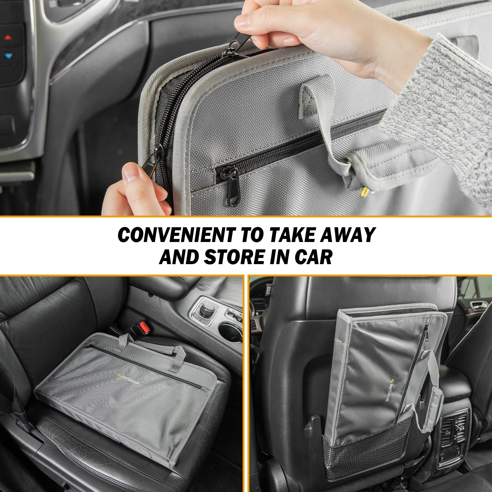 3 in 1 Steering Wheel Eating Tray, Car Back Seat Laptop Desk