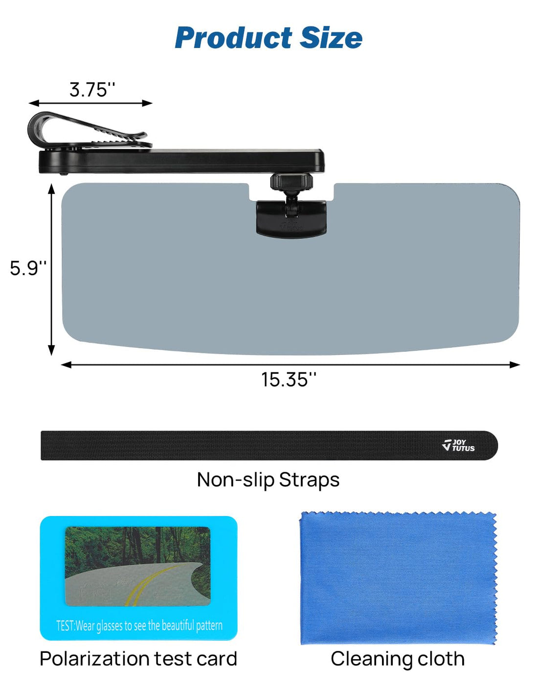 JOYTUTUS Car Sun Visor Extender, with Lastest Adjustable Angle Design, for SUV Truck Protects