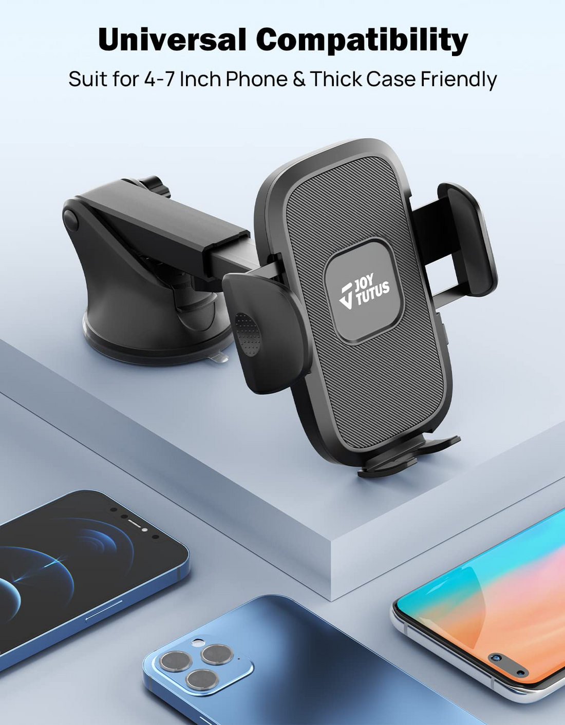 Car Cup Holder Phone Mount,3 in 1, Universal Fit iPhone, Samsung, LG with Screen size from 4-7 inch