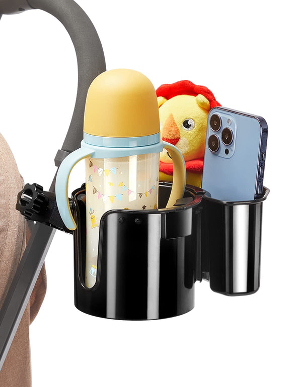 Baby Stroller Cup Holder With Mobile Phone Box 2 In 1 Universal Baby Bottle