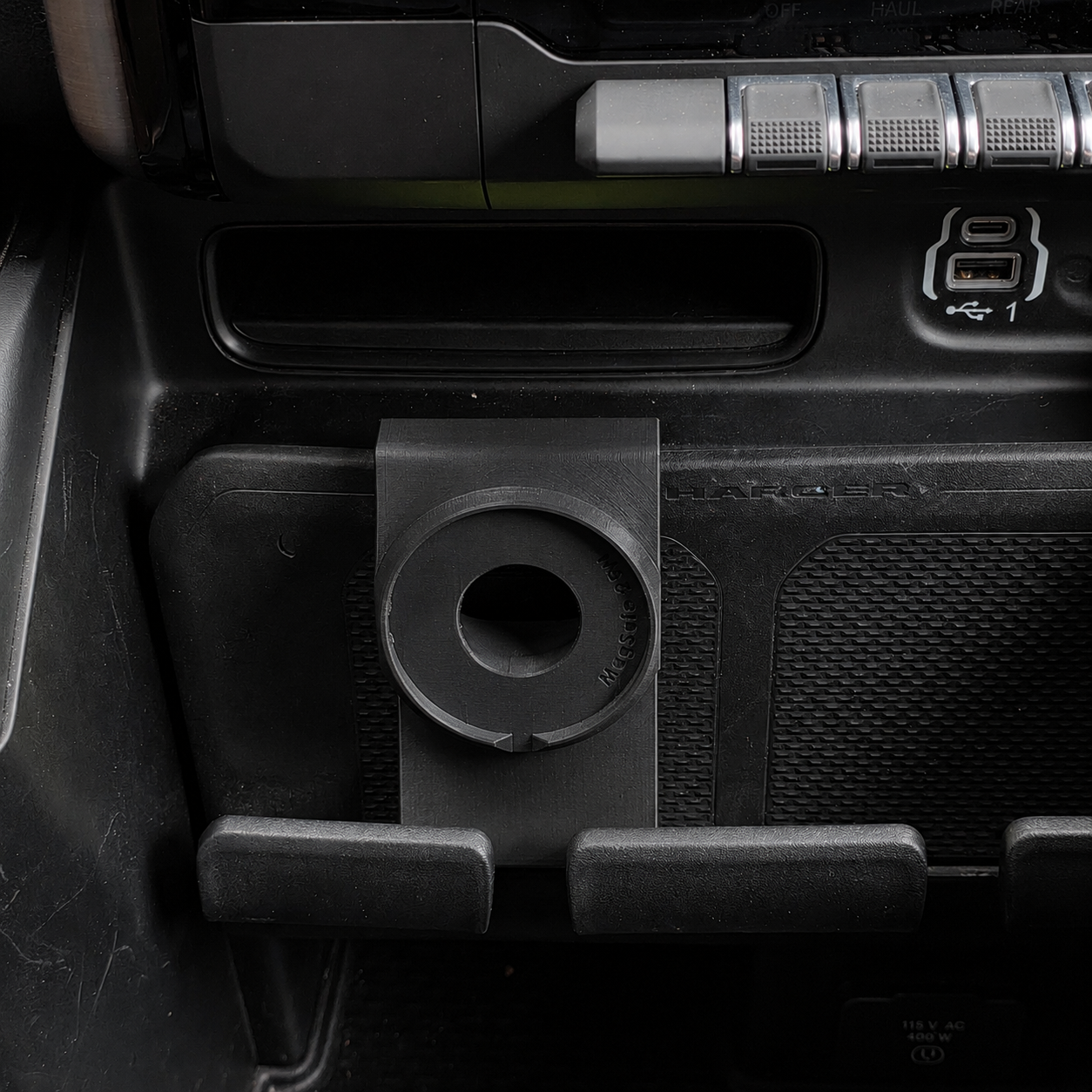 3D Printed 15W MagSafe Charger Mount Adapter for Ram 1500 2500 3500 (2019–2025)