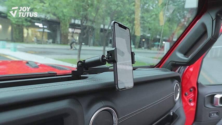 Heavy Duty Phone Mount, Dash Mount Cell Phone Holder Compatible with Gladiator JT & 2018-2023 Wrangler JL (NOT 4xe)